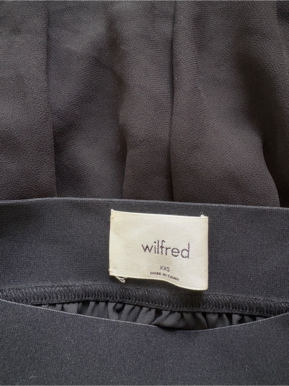 Atitzia Wilfred Twirl Skirt In Black Size XXS Elastic Waist Pleated lightweight - Picture 5 of 12